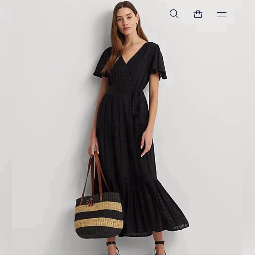 Ralph Lauren’s sz 12 black plaid dress